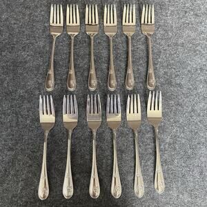 Oneida Northland Stainless Steel Devon Floral Small Forks 6.5” Set Of 12